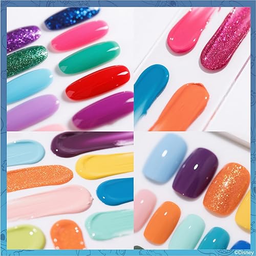 Miniatura 6 de Townley Girl Disney Stitch - 16 esmaltes de uñas a base de agua con secador de uñas, esmalte de uñas despegable con agua, colores brillantes y