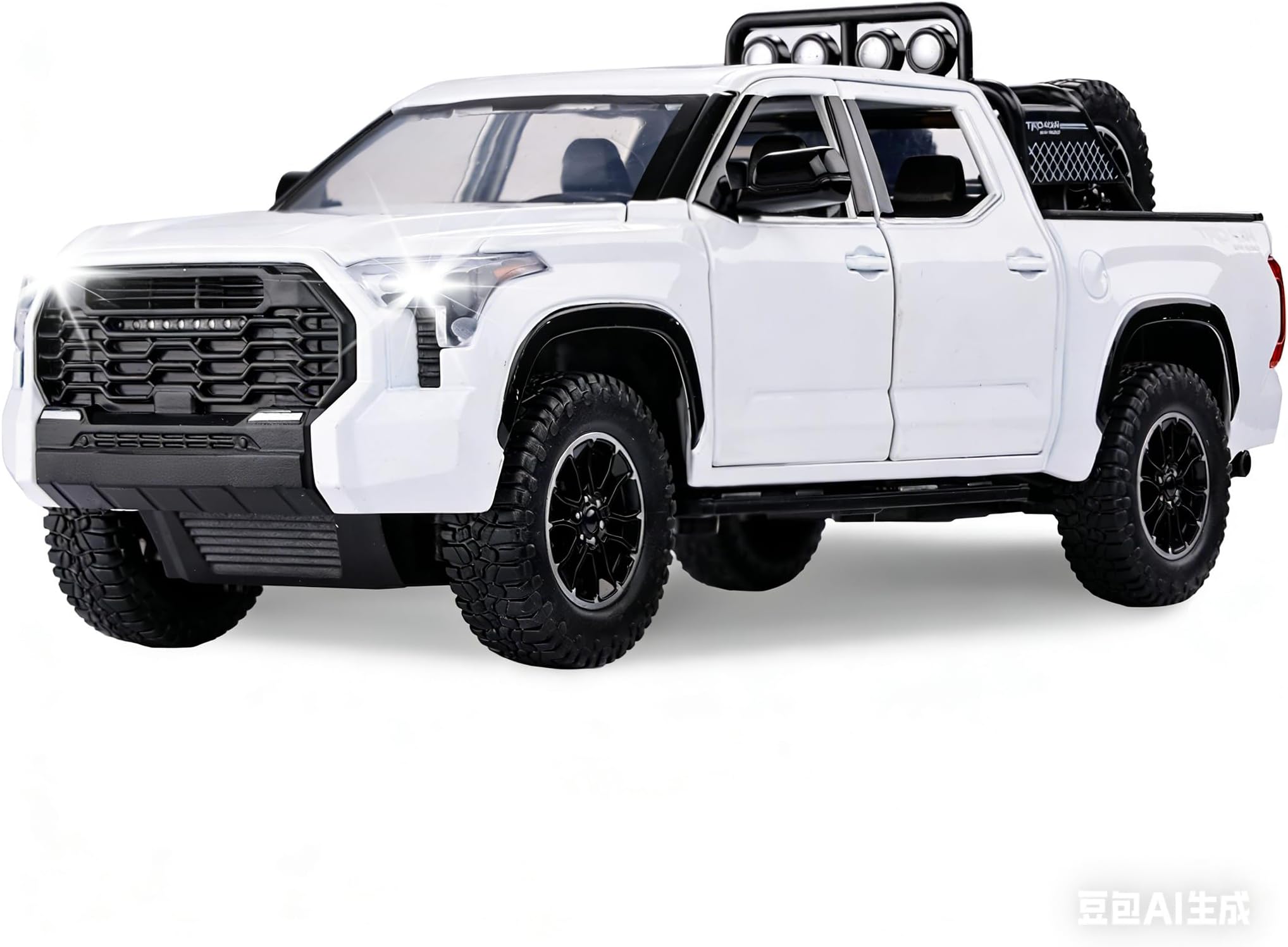 Truck Toys for 3 4 5 6 7 Year Old Boys Off-Road Pickup Toy Trucks for Boys Age 3-5 Diecast Metal Big Trucks with Light and Sound Pull Back Model Cars Birthday Gift for Kids