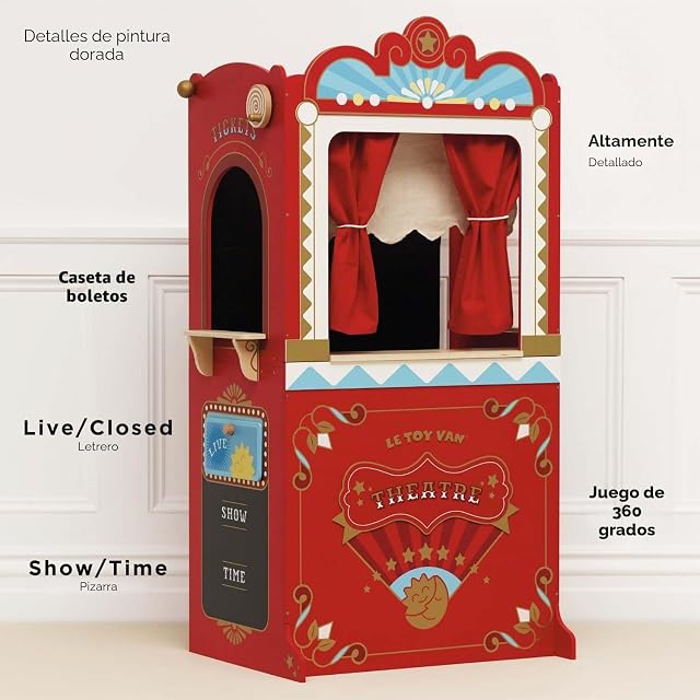 Foto 2 de 7 de Le Toy Van - Wooden Educational Puppet Theatre, Kids Role Play Toy