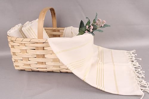 Miniatura 4 de kayra export Toalla turca, toallas de playa de gran tamaño de 40 x 71 pulgadas, manta de playa 100% algodón, de secado rápido, compacta, suave y