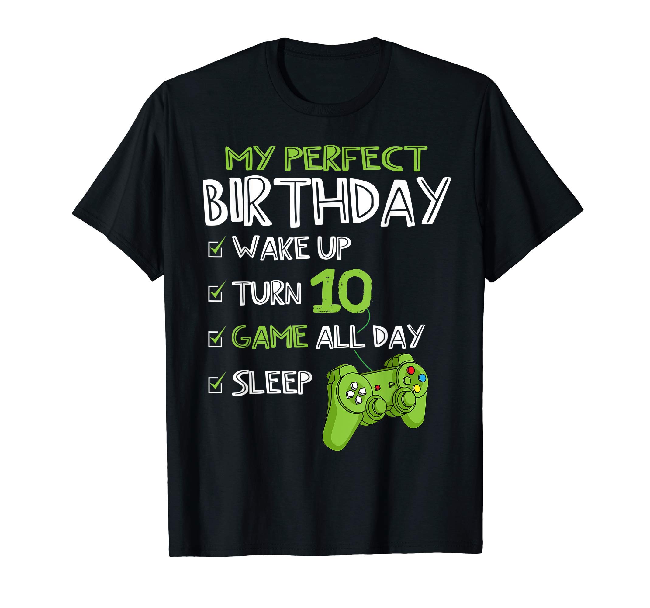 10th Birthday Gaming 10 Years Old Perfect Gamer Gift Boys T-Shirt