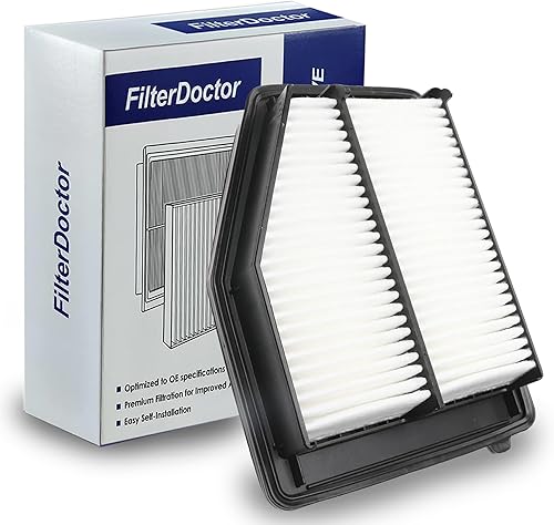FilterDoctor Filtro de aire de motor - Ajuste mejorado para Acura ILX 2013-2015 2.0L Honda Civic 2012-2015 1.8L  17220-R1A-A01, 9031, 49031, 83031