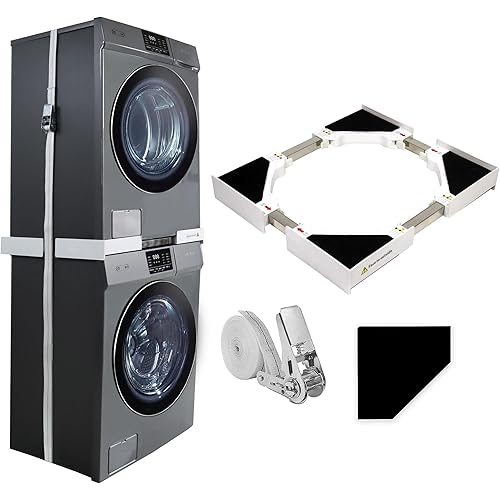 MaxWorks Stacking Kit for Washer and Dryer, Universal Stacking Kit for Washing Machine and Dryer