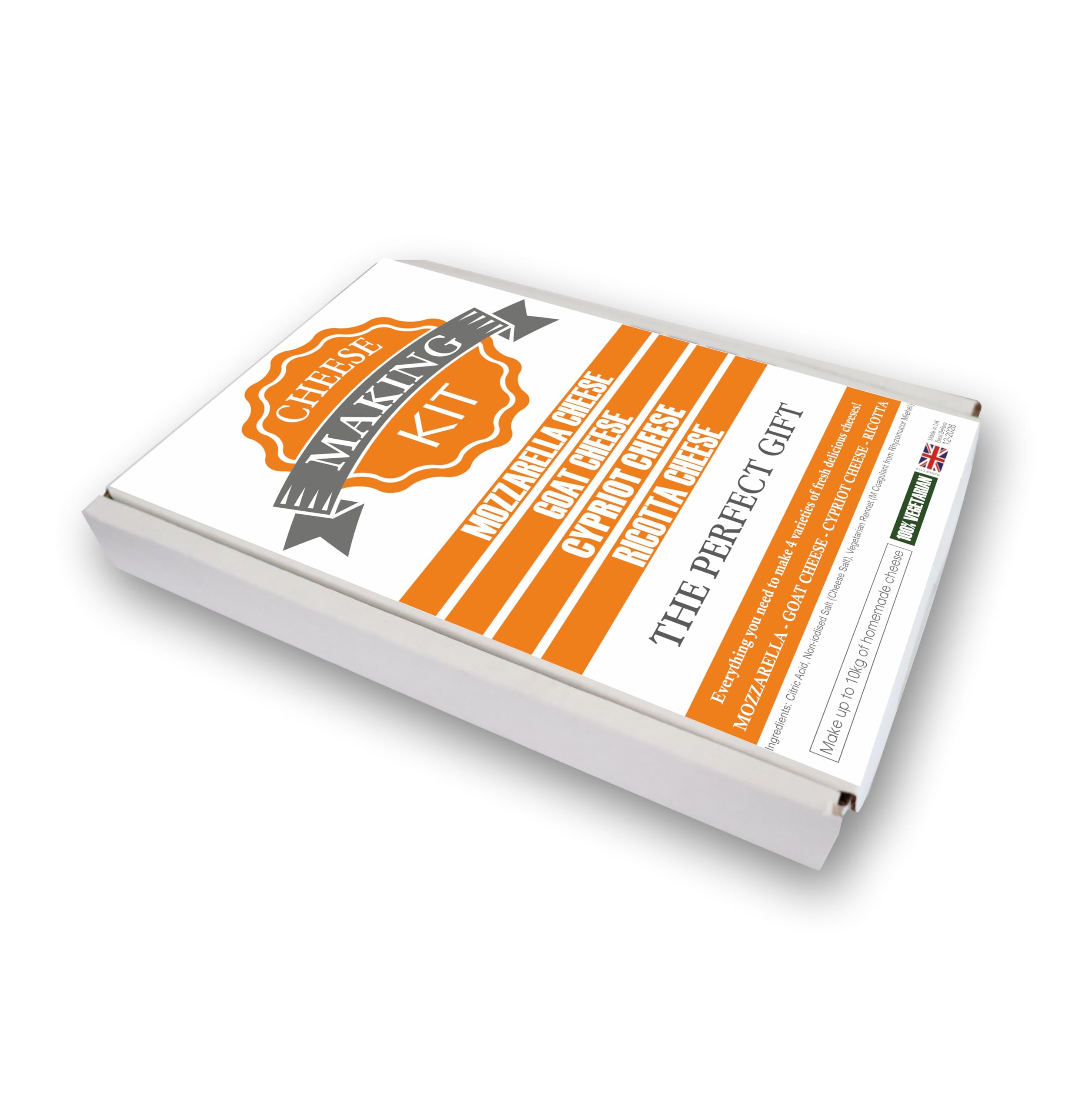 Cheese Making KIT Makes 4 Different Cheeses Goat-Halloumi-Mozzarella-Ricotta