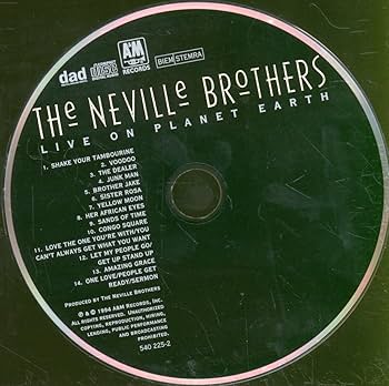 [廃盤] The Neville Brothersネヴィル ブラザーズ ライヴ Neville Brothers – Live Nevillization – CD (Album, Reissue