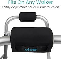 Vista 3 de Vive Cojines para Mango de Andador - Fundas Acolchadas para Manos - Acolchado Suave Médico para Silla de Ruedas Plegable Rodante, Mango de Andador
