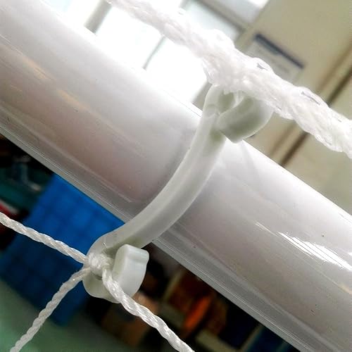 Miniatura 7 de Portería de fútbol de 8 x 5 x 2.6 pies con red, juego de entrenamiento de fútbol portátil para patio trasero, marco de nailon y acero resistente a