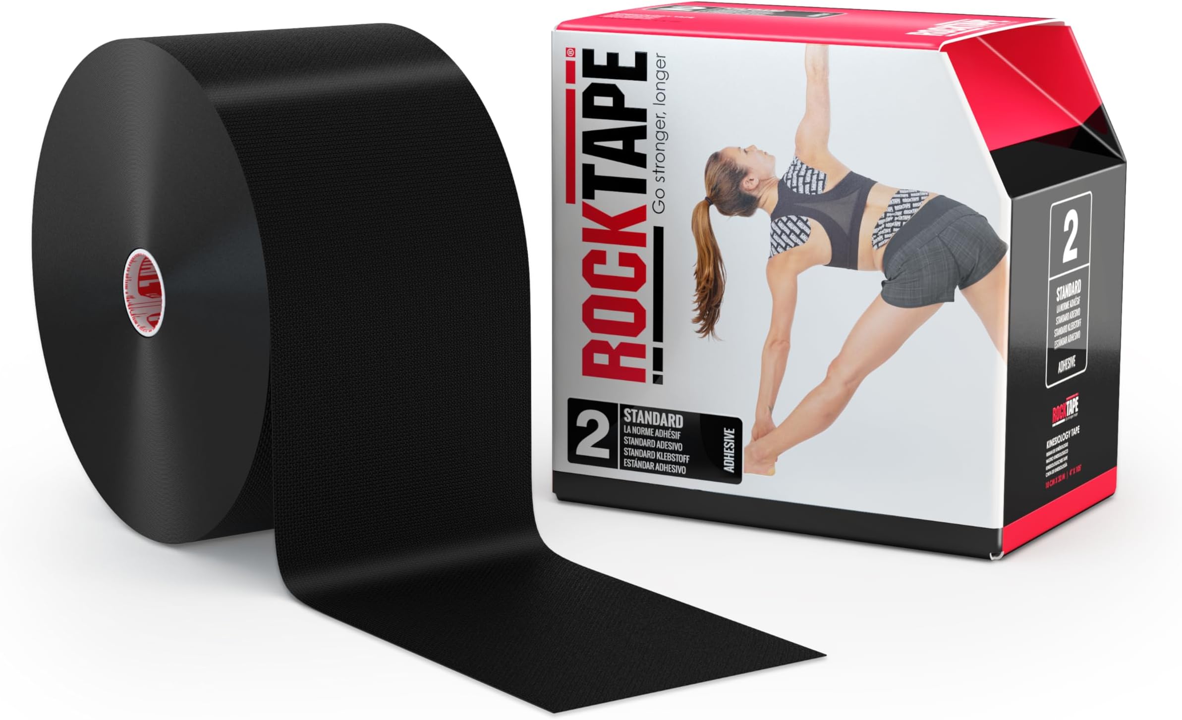 RockTapeBulk, Black, 4 Inch