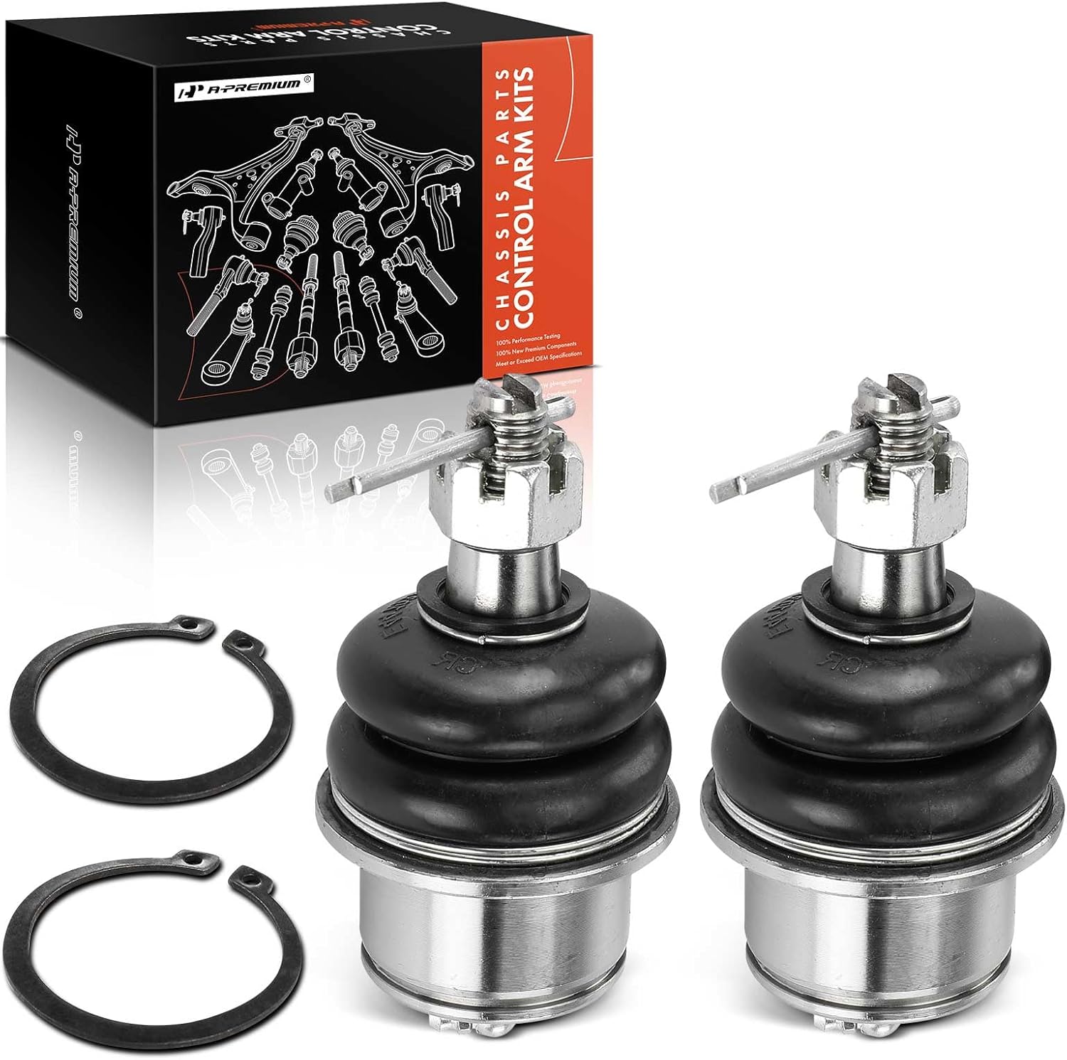 A-Premium 2 x Front Lower Ball Joint, Compatible with Cadillac SRX 2004-2009, CTS 2008-2014, STS 2005-2011