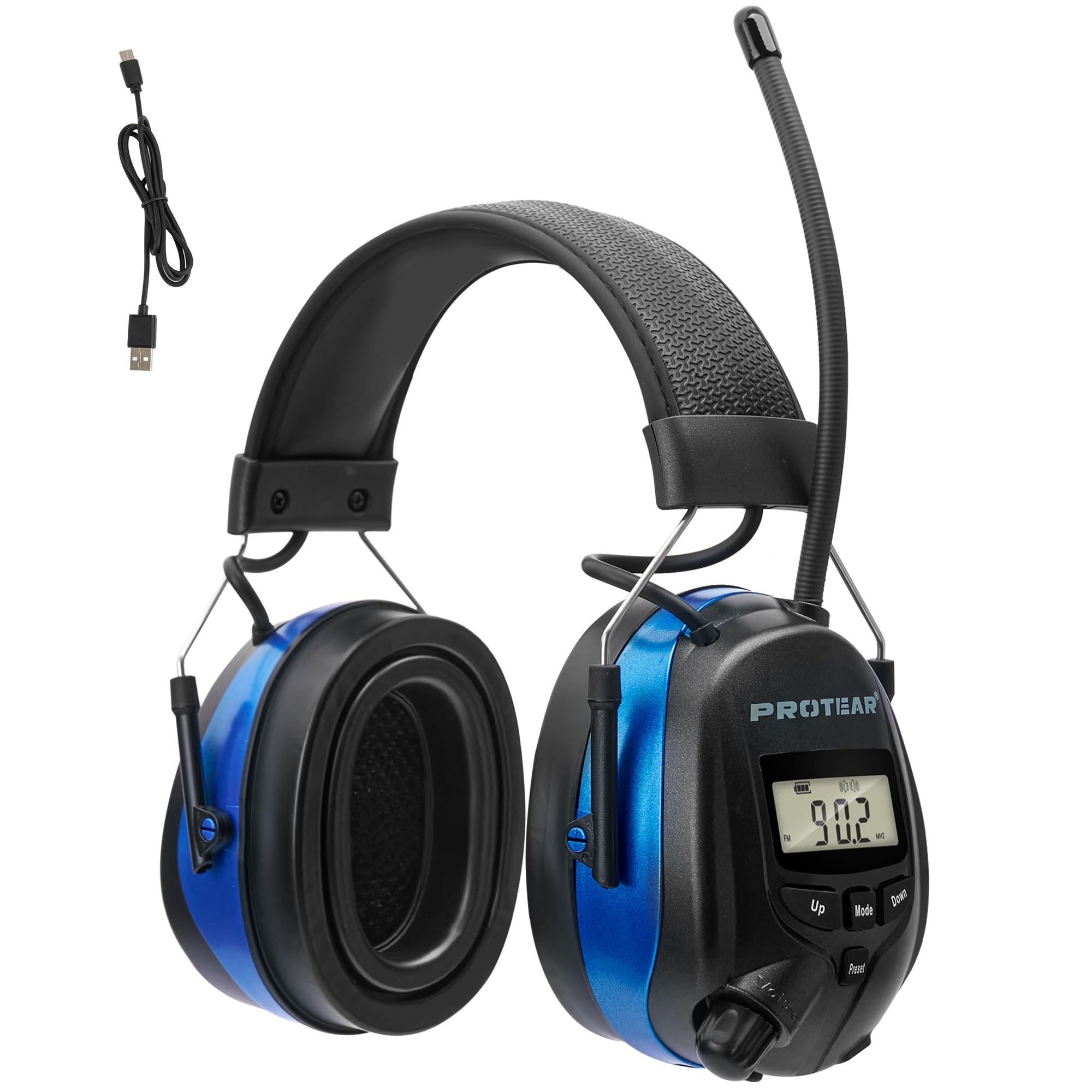 PROTEAR Bluetooth 5.4 AM/FM Radio Hearing Protection Earmuff