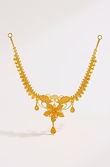 P.C. Chandra Jewellers 22k (916) Yellow Gold Necklace for Women - 9.29