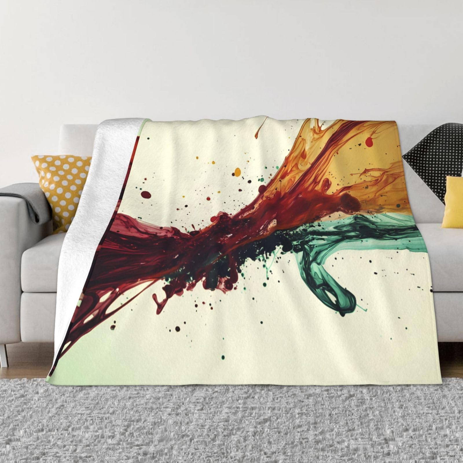 Couverture chaude flanelle anti-froid pour canapé et lit contre les frissons