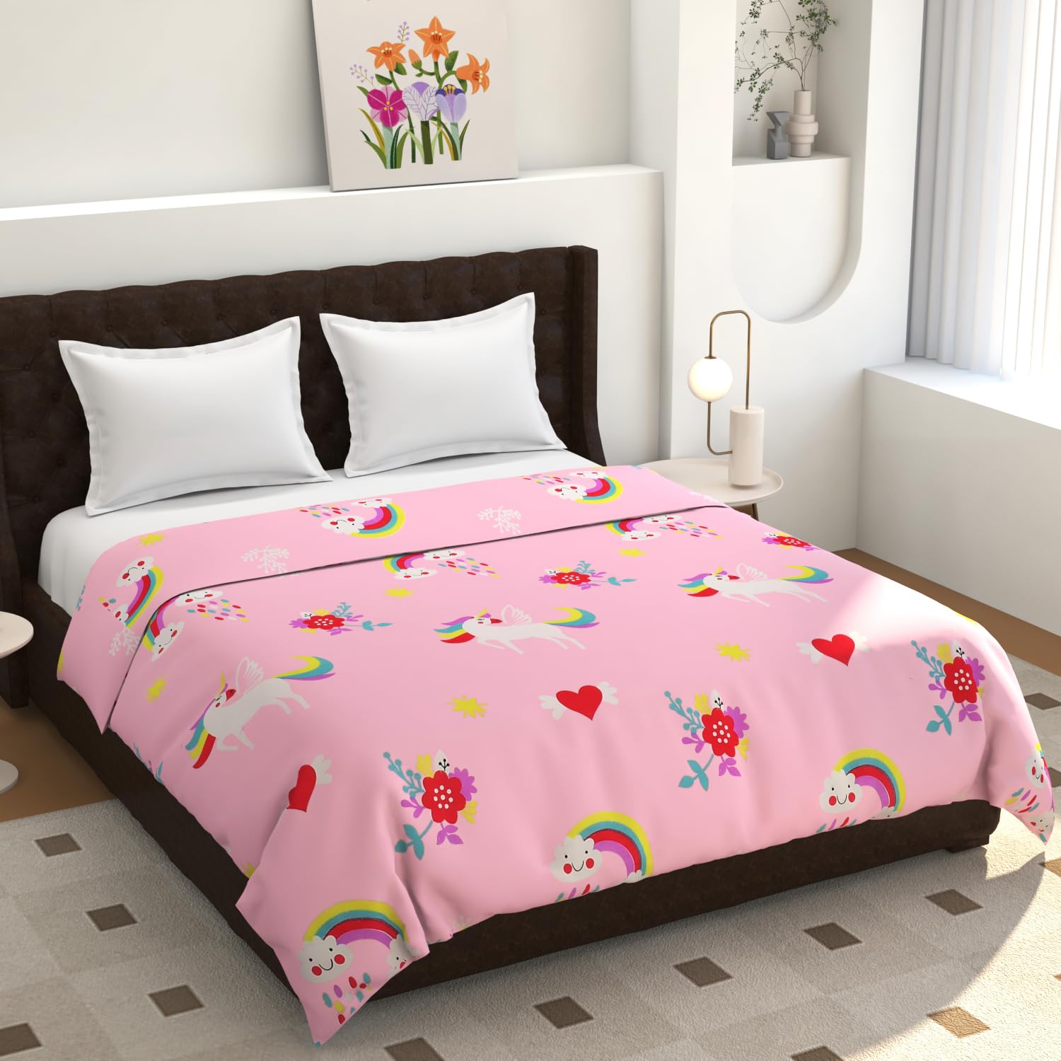 Lavender Glace Cotton Quilt Cover - Single Bed -6