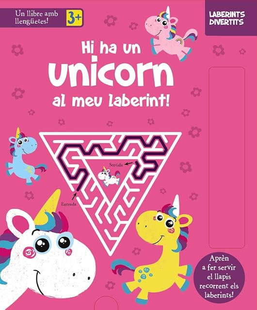 Portada de Laberints divertits. Hi ha un unicorn al meu laberint!