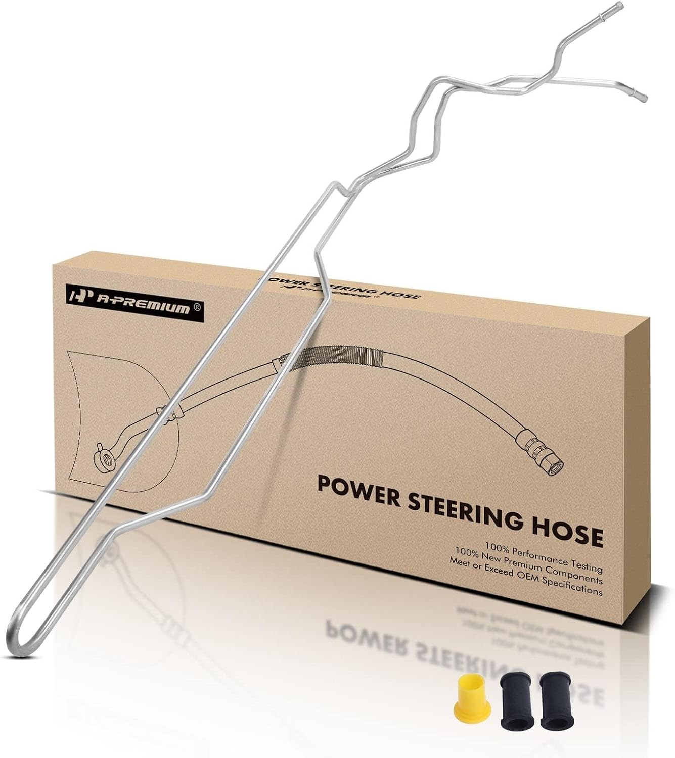 A-Premium Power Steering Return Hose Line Assembly Compatible with Honda Accord 2008-2012, Crosstour 2012, Accord Crosstour 2010-2011, 3.5L, Cooler Tube