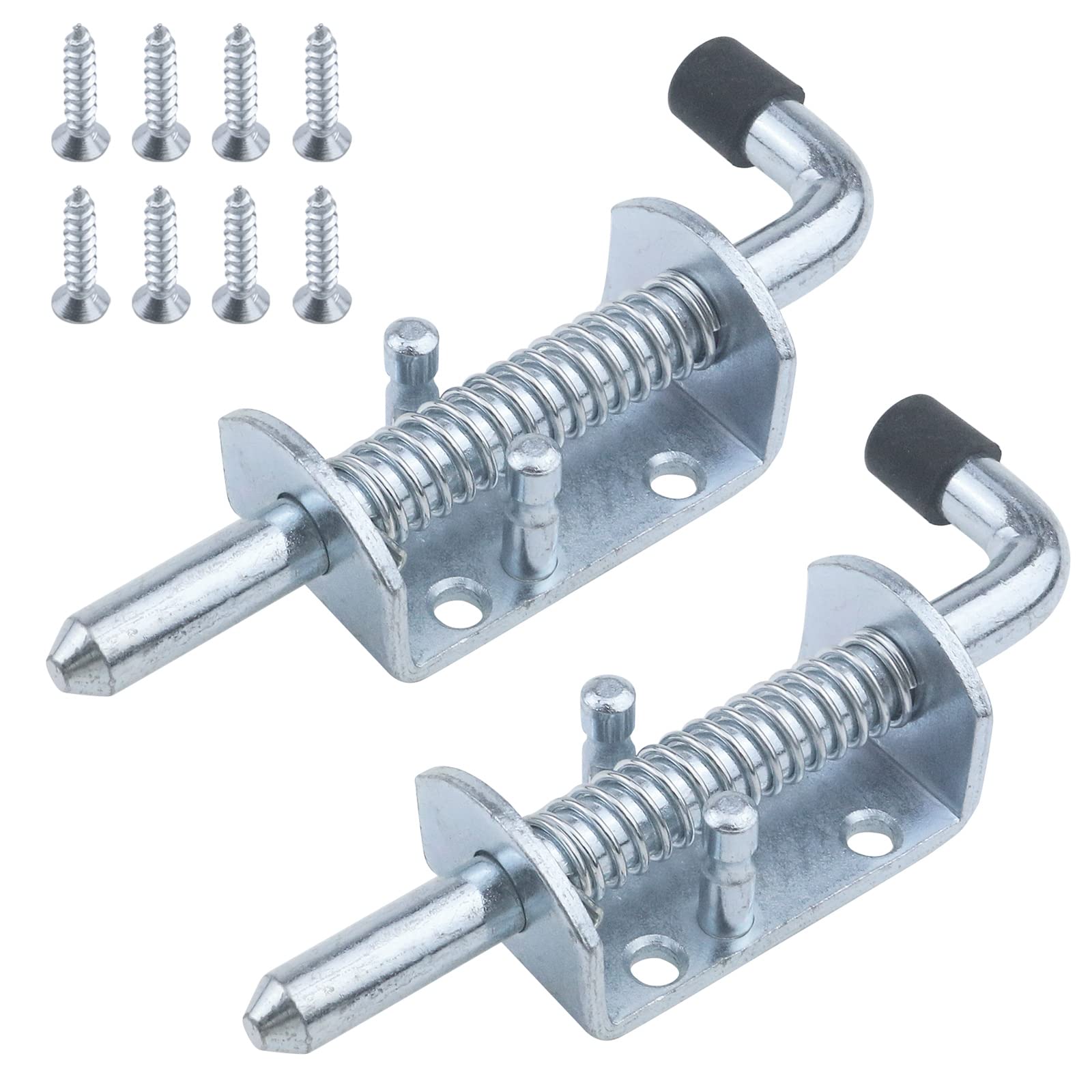 Buy Semetall Spring Loaded Barrel Bolt Latch 2 Pack Heavy Duty Gate