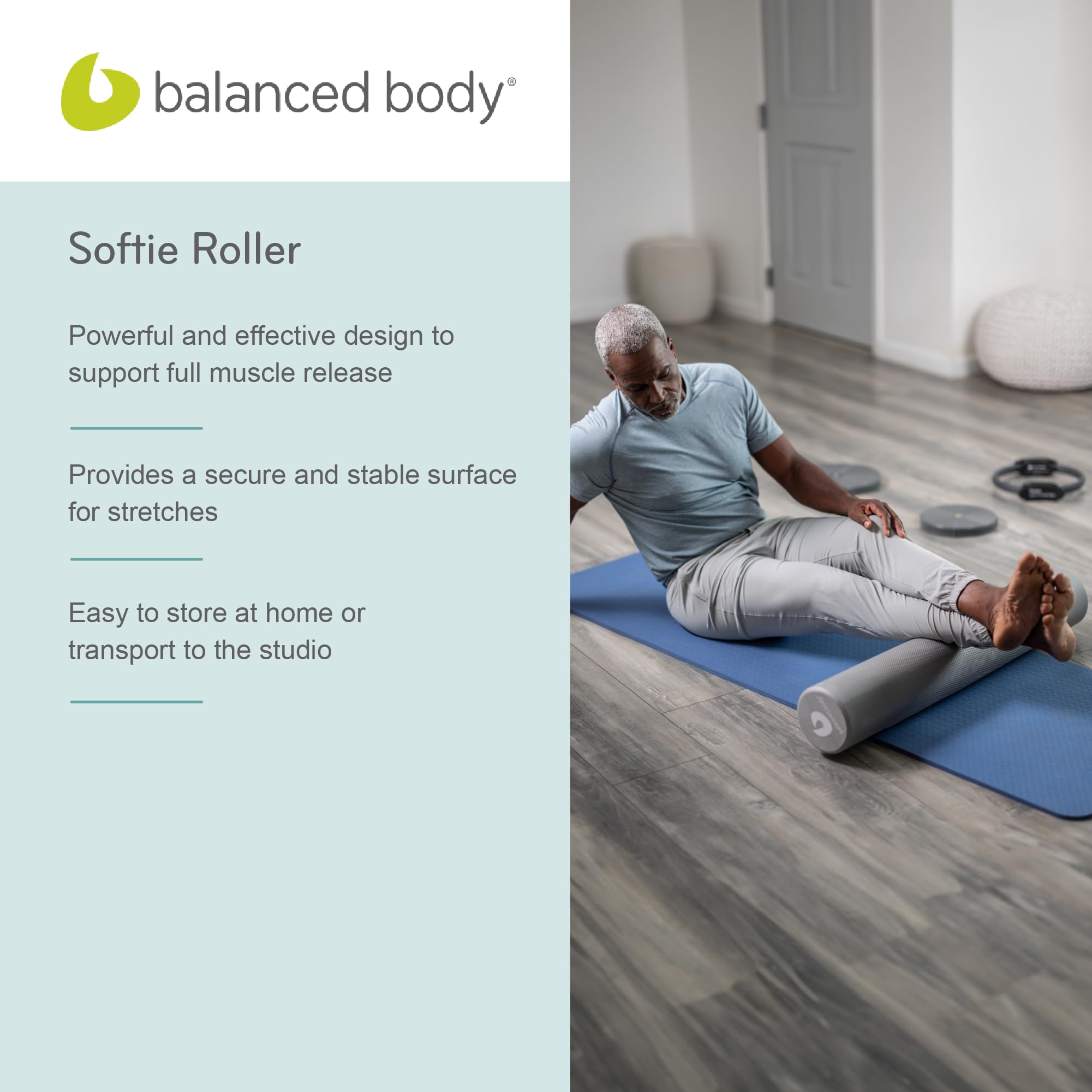 Amazon.com: Balanced Body Softie Roller, Soft Foam Roller, Muscle