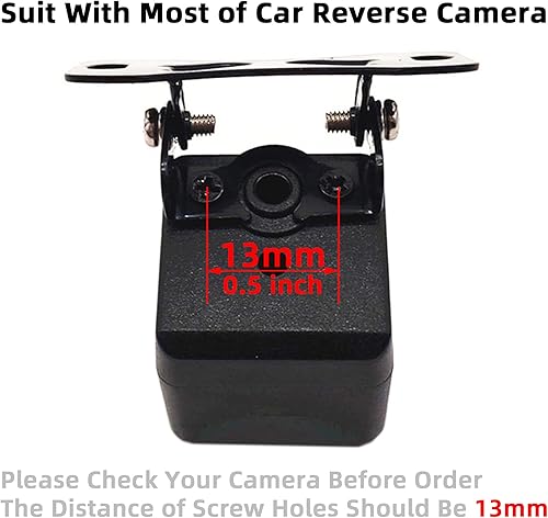 Miniatura 2 de Soporte de placa de matrícula para cámara de reversa de automóvil, cámara universal para espejo de salpicadero de automóvil, kit de soporte para