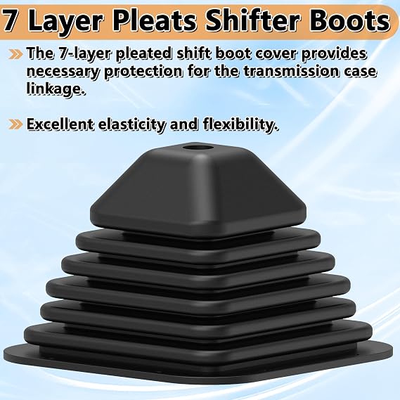 924-5405 Automatic/Manual Transmission Shift Boot Compatible with Kenworth T & W Series 1999-2010, K04279 Shifter Boot Cover Square