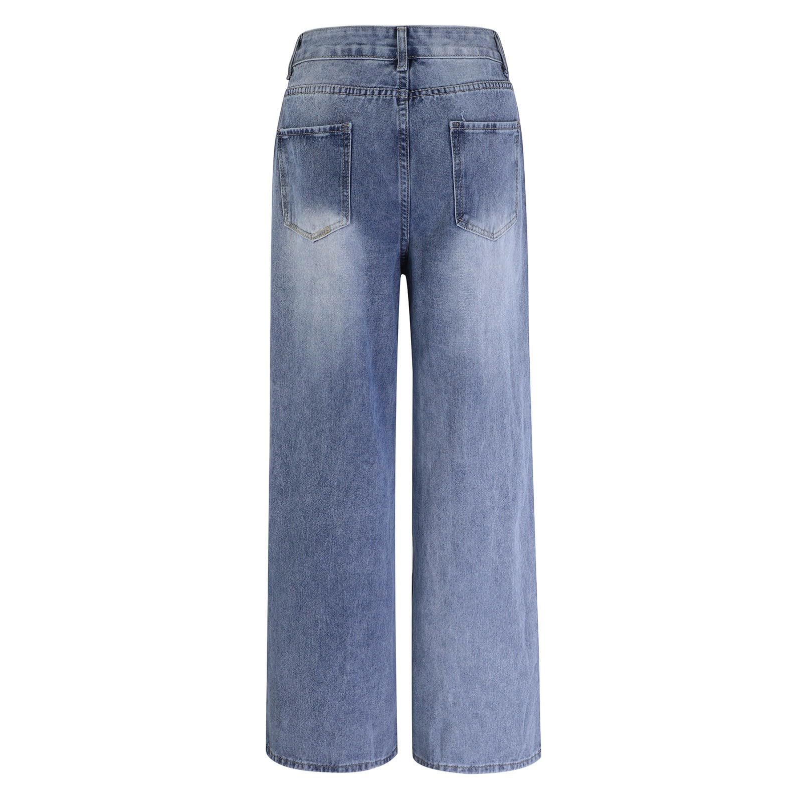 Jeans Donna Larghi Vita Alta Jeans Elasticizzati Larghi Leggeri Pantaloni Denim Vita Alta Gamba Larga Casual Tempo Libero Pantaloni Baggy Curvy Comodi Y2k Pants Wide Leg con Tasche Vintage