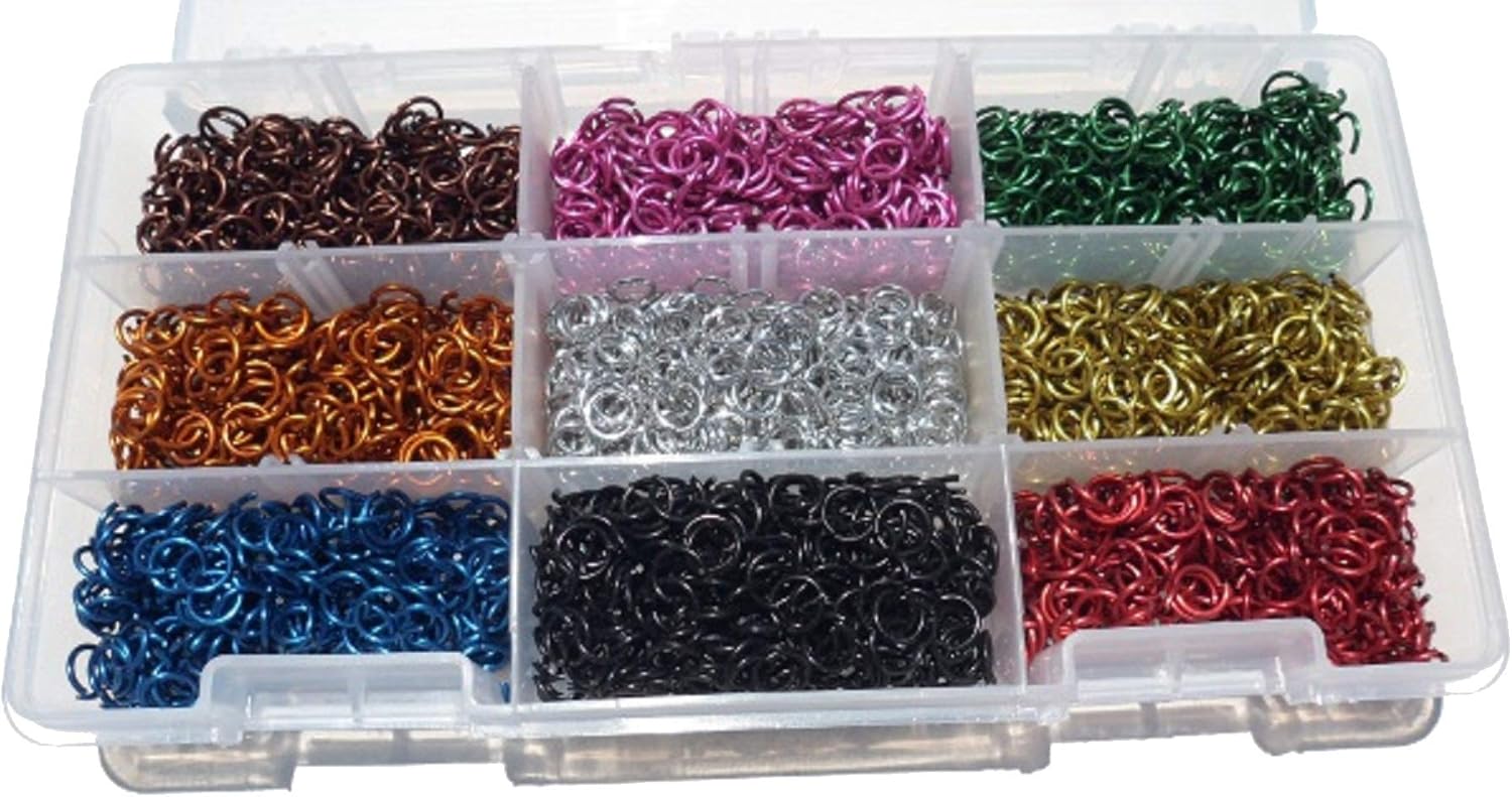 Jeweler Starter Kit Jump Rings Anodized Aluminum 3/16 18g American Chainmail