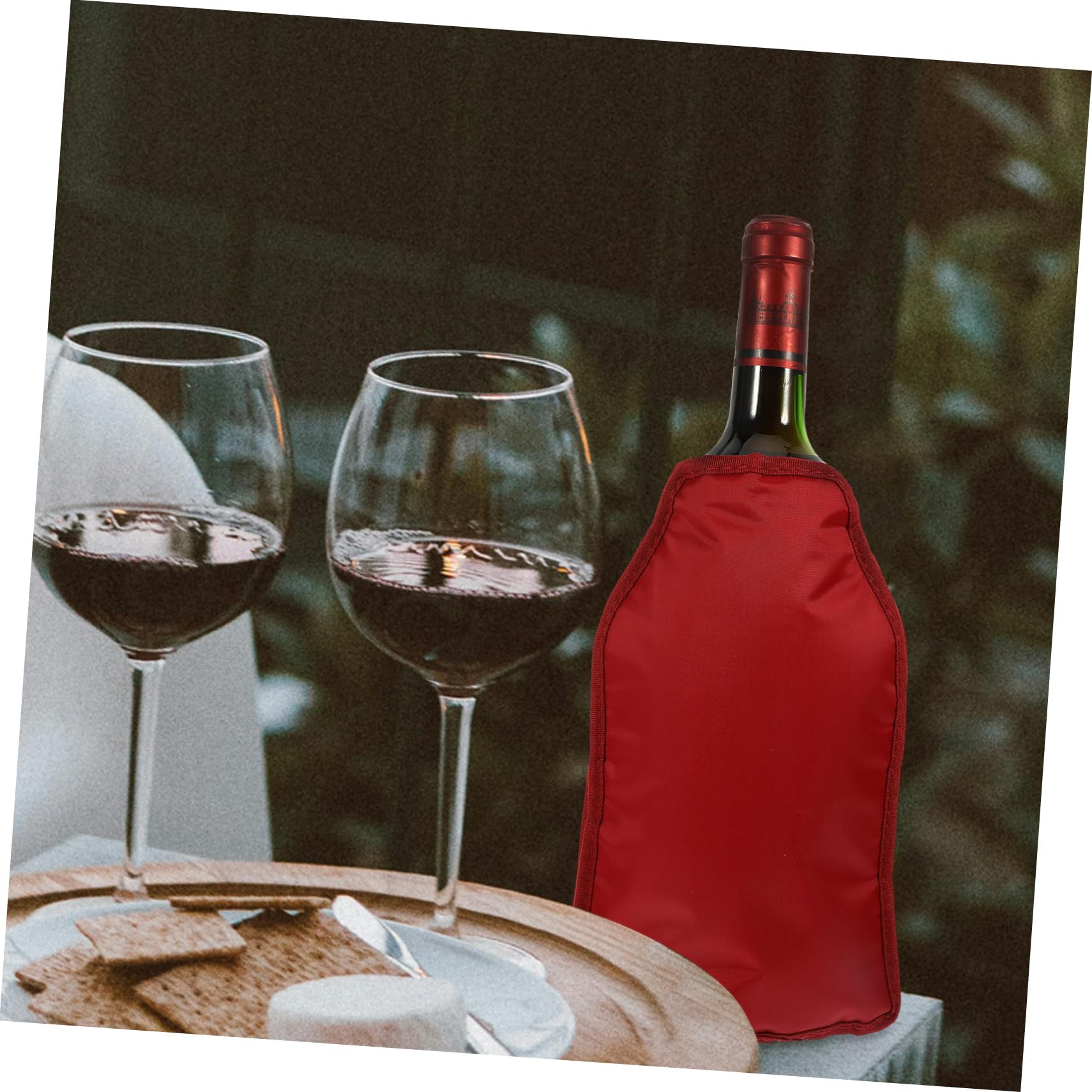Mikinona Red Wine Ice Pack Cabinet Wine Bottle Cooler Wine Cooler Sleeves Wine Cooler Holder Wine Coolers for Wine Bottles Beer Cooler Sleeve Nylon