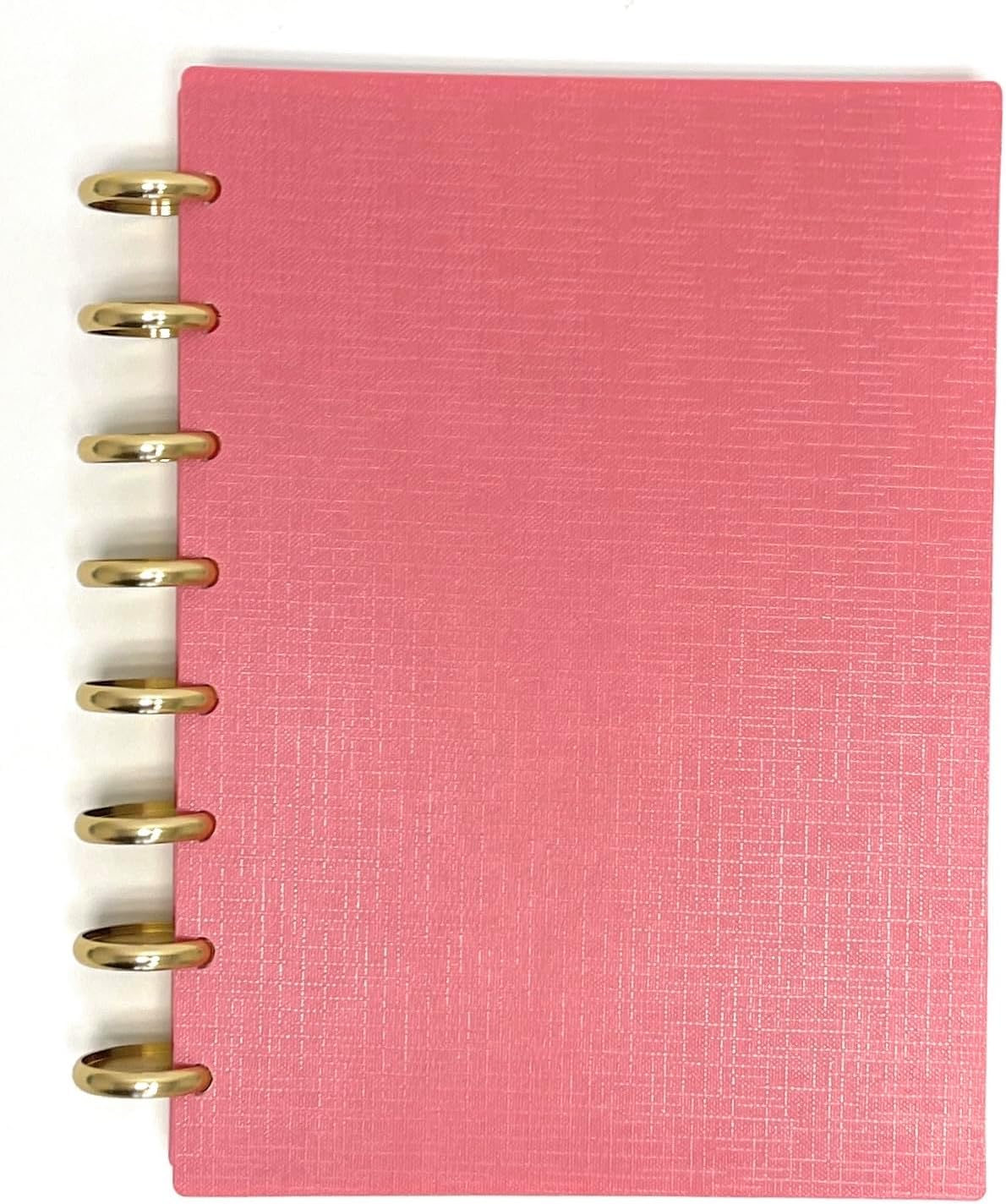 Talia Discbound Notebooks, Planner, Customizable, With 1" Gold Discs (Canyon Clay, Junior (5.5in x 8.5in))