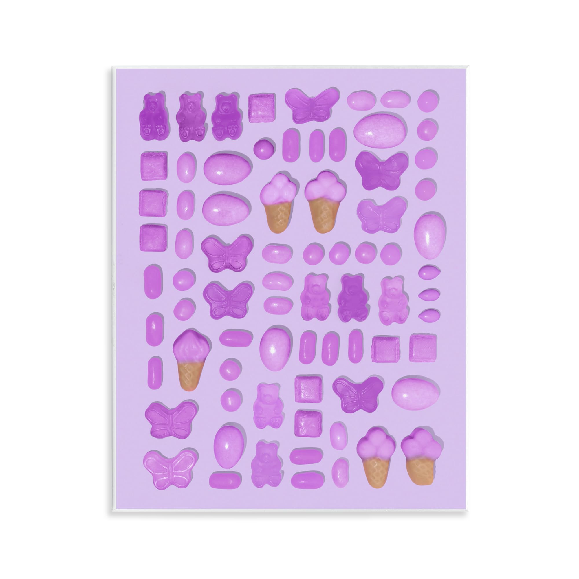 Lilas Purple Candy Still Life Impression sur plaque murale 28 x 35,6 cm