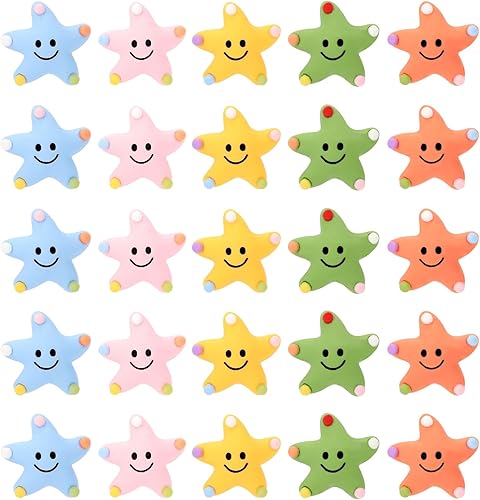 rhinocats Imanes de estrella de mar, 20 imanes para refrigerador, imanes decorativos, imanes pequeños y bonitos, para casillero, pizarra blanca,