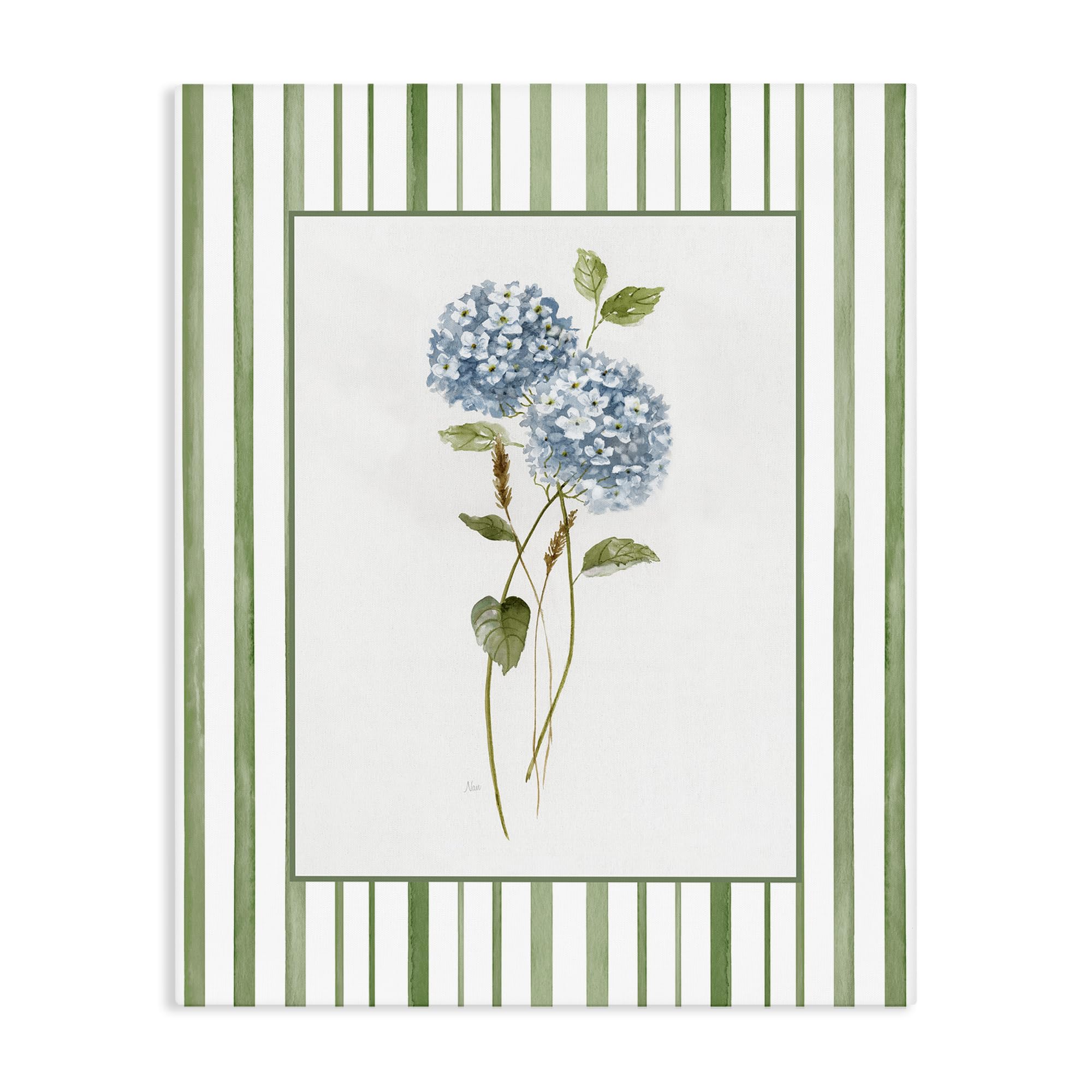 'Delicate Hydrangea & Dried Wheat'| Canvas Art