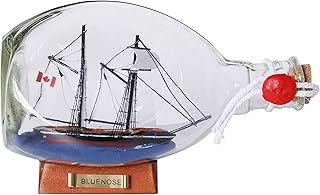 Hampton Nautical Bluenose Sailboat in A Glass Bottle, 7