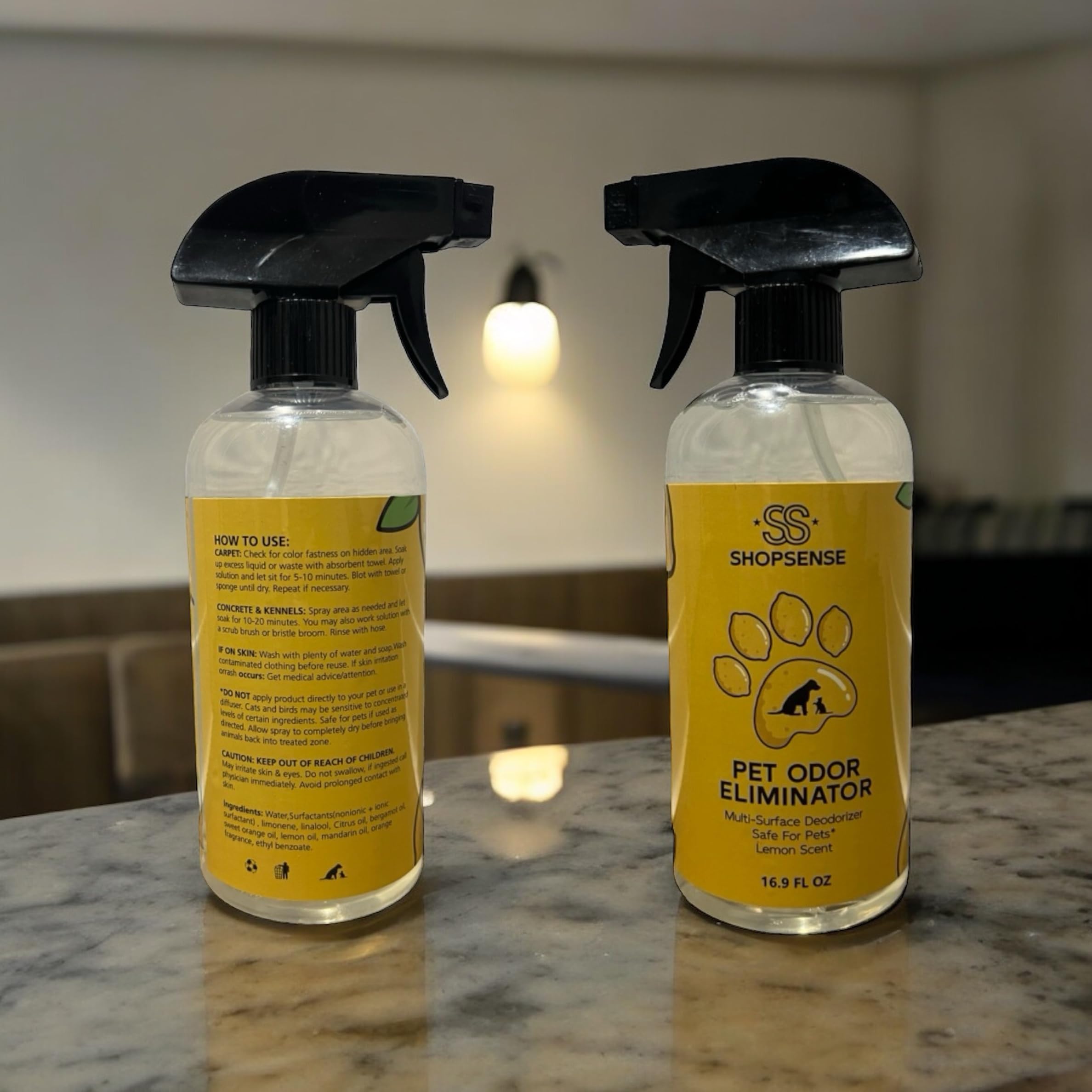 Eco Strong Outdoor Odor Eliminator, Pet Urine Feces And Skunk Spray Deodorizer, 10 X 2oz Shots