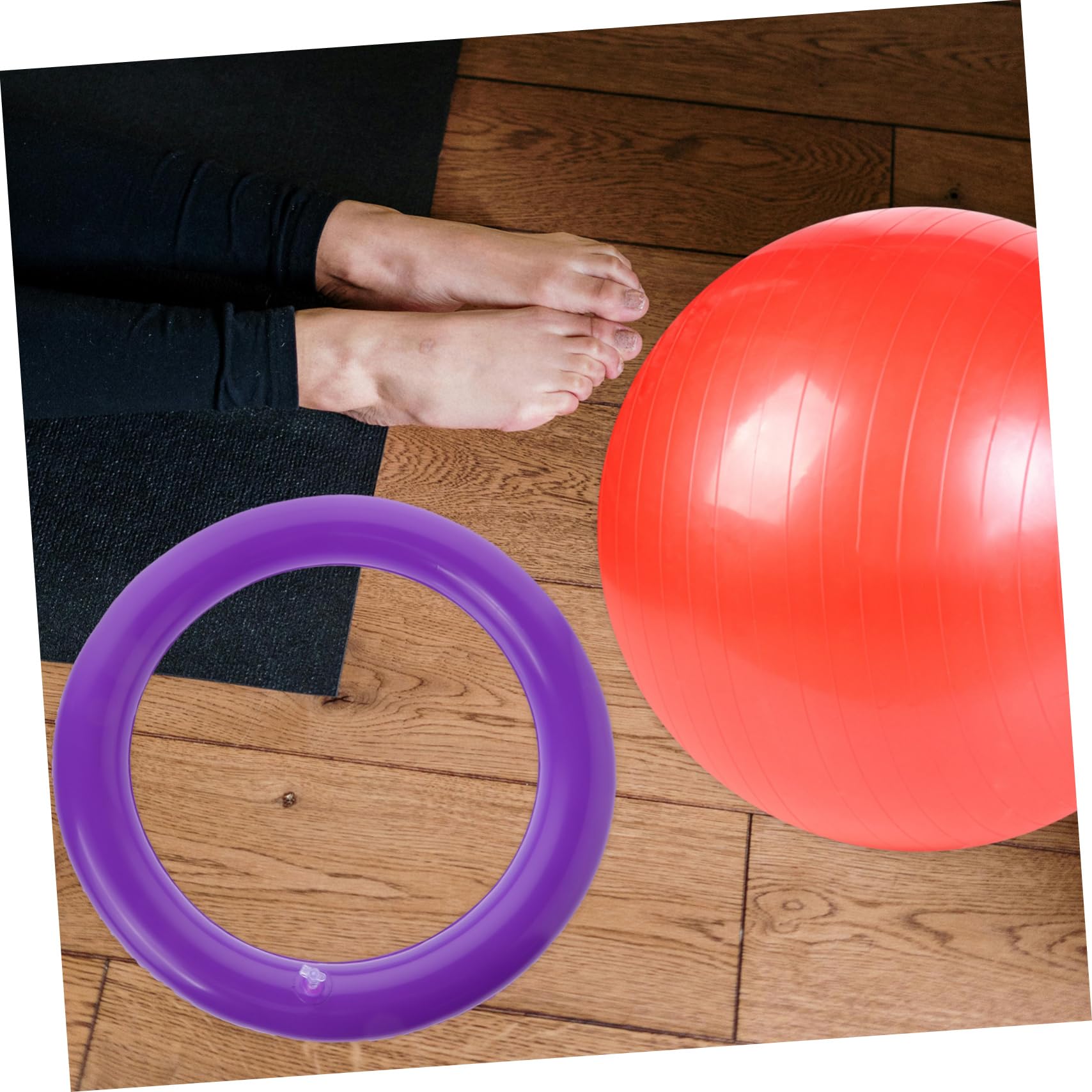 SUPVOX Convenient Yoga Ball Support Stand Fixed Base for Yoga Ball Fixing Ring