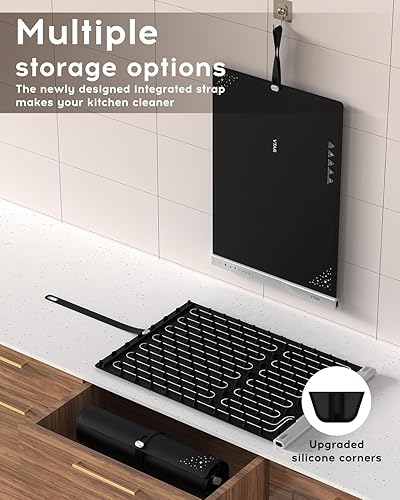 Miniatura 7 de VTAR Calentador eléctrico de bandeja de calentamiento de alimentos para servidores de bufé de fiesta, calefacción de doble zona con control de