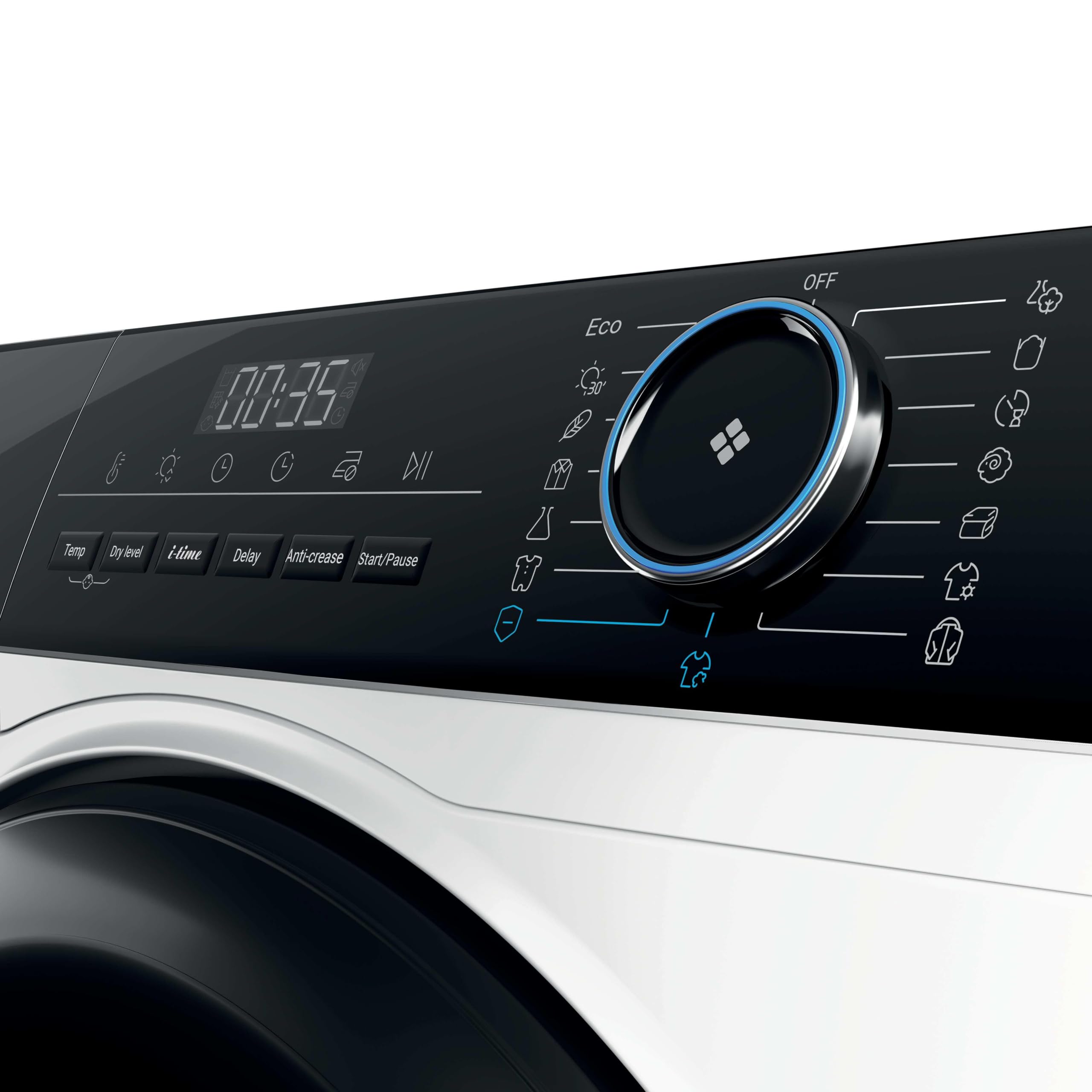 Haier I-Pro Serie 3, Asciugatrice 9 KG, Libera Installazione, Classe A ++, Vapore, Partenza Ritardata, I-Time, Bianco, AxLxP 85x59,5x66,5 cm - HD80-A2939-S