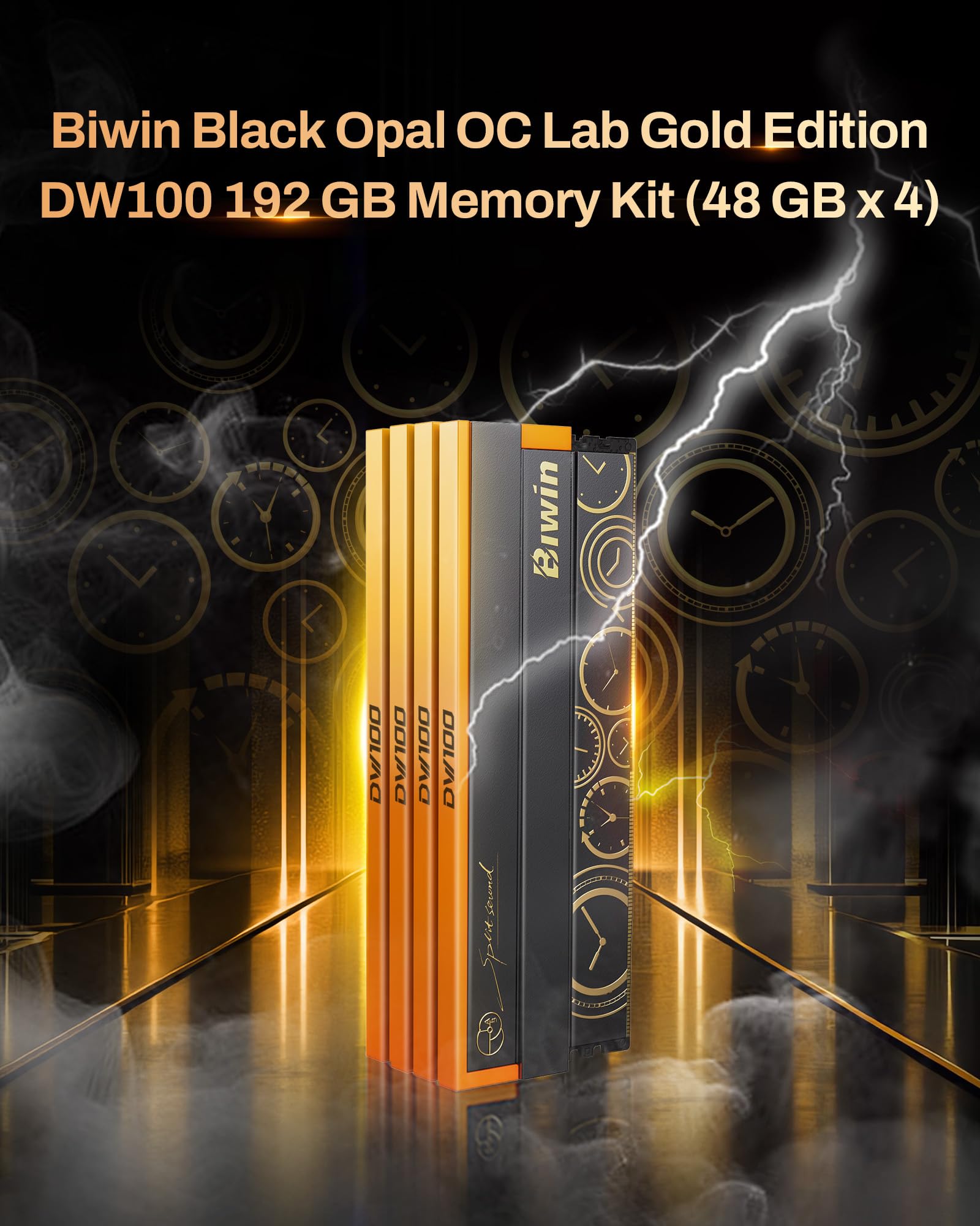 BIWIN Black Opal DW100 DDR5 RGB RAM 192GB (48GB*4) 6000MHz CL28