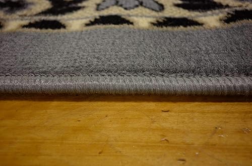 Vista 239 de Unique Loom Reza Collection- Alfombra, Polipropileno, Marrón Marrón/ marfil