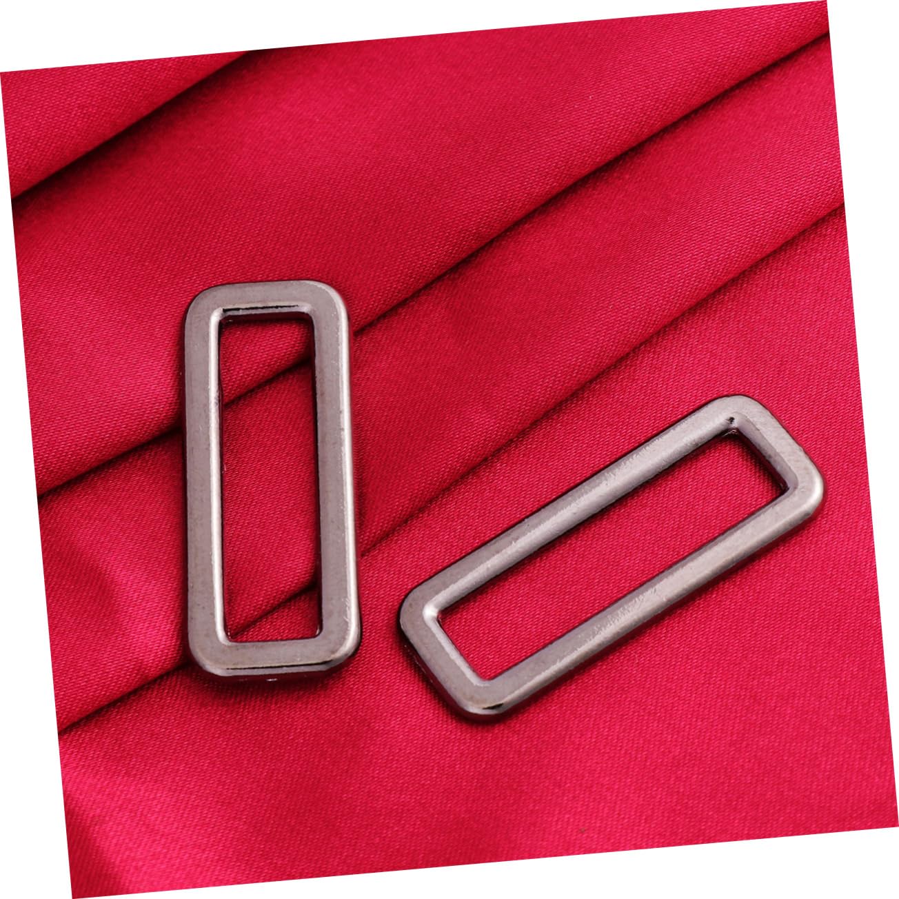Operitacx 90pezzi Fibbia Quadrata Metallo Per Accessori Di Fibbia Lega Stabile Per Borse Zaini Tote Argento Nero Pratica e Leggera Per Uso Domestico e Negozio