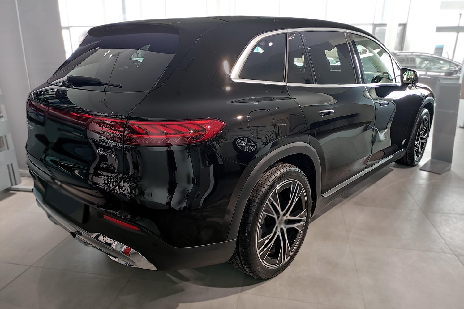 Protezione Paraurti In Acciaio Inox Nero Grafite Per Mercedes EQE Berlina (V 295, Dal 03.2022)