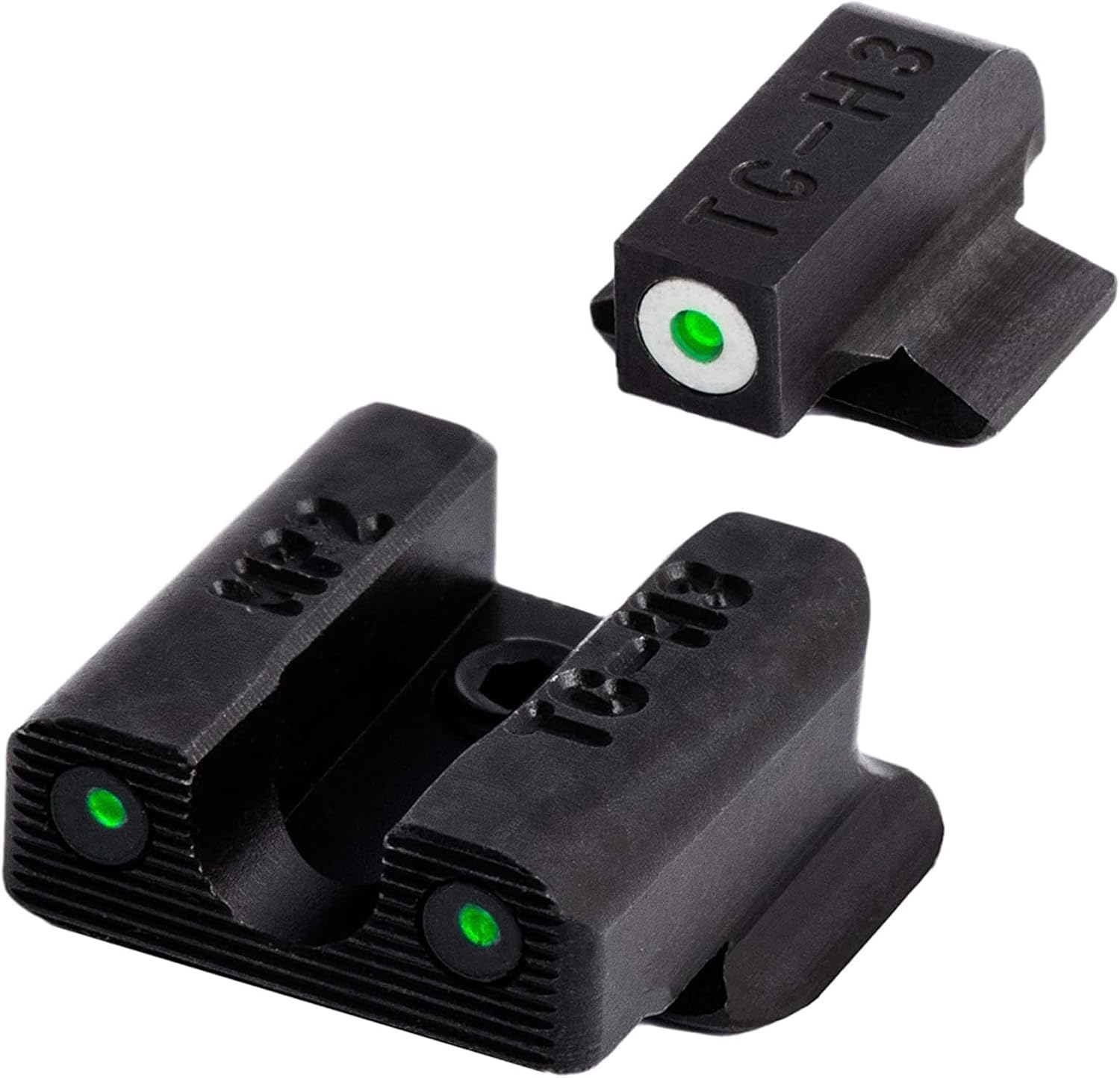 TruGlo Tritium Compact Pro Glow in the Dark Day and Night Handgun Sight with Focus Lock Ring for Smith & Wesson Bodyguard .380 Pistols (3 Pack)