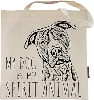 My Dog is My Spirit Animal Tote Bag by Pet Studio Art