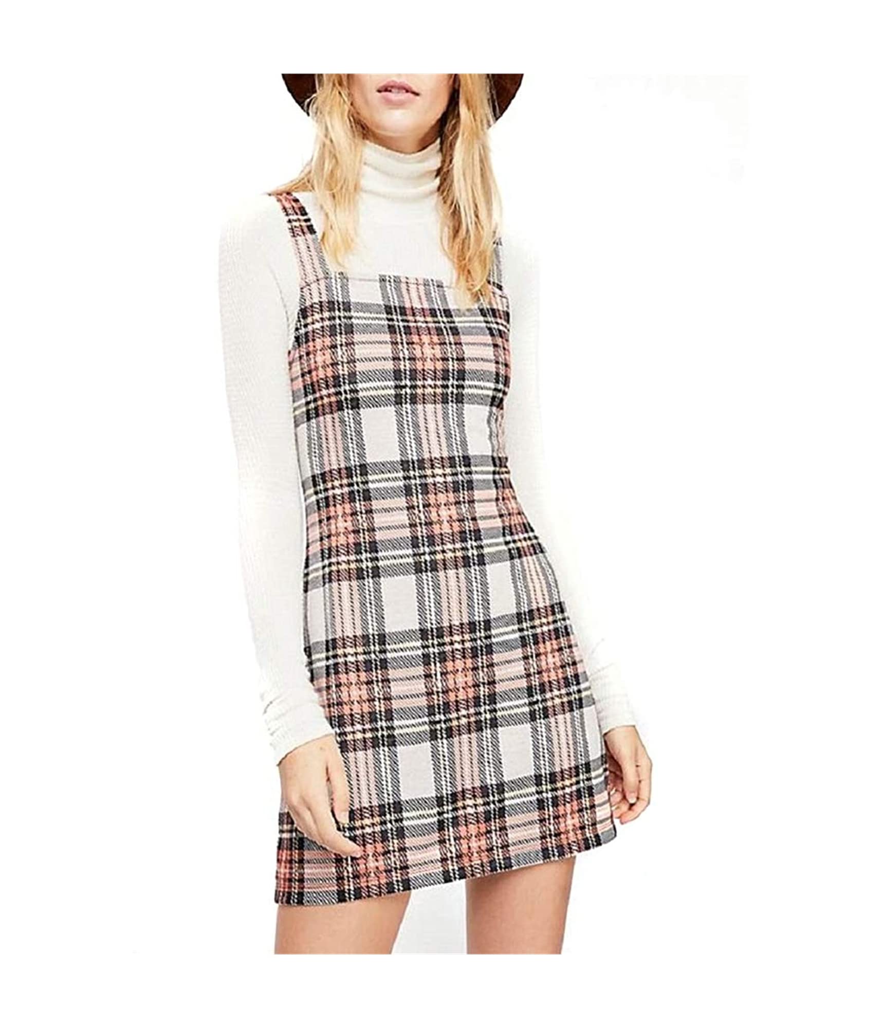 Free People Women's Taylor Chic Plaid Spaghetti-Strap Dress