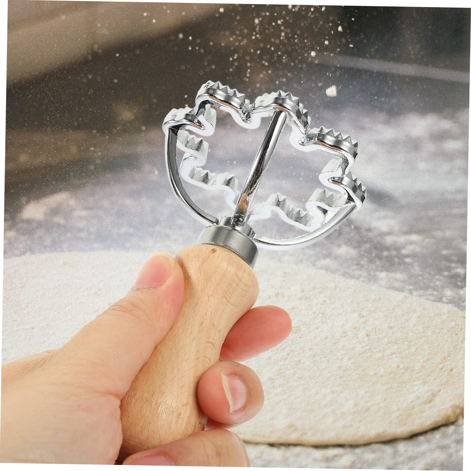 TOPBATHY 10 Stk Knödel Haut Prägeform teigschneider ausstecher für knete Kekshügel Pelmeni-Hersteller backformen formen Knödelschneider für den Haushalt Keksausstecher für den Haushalt Holz