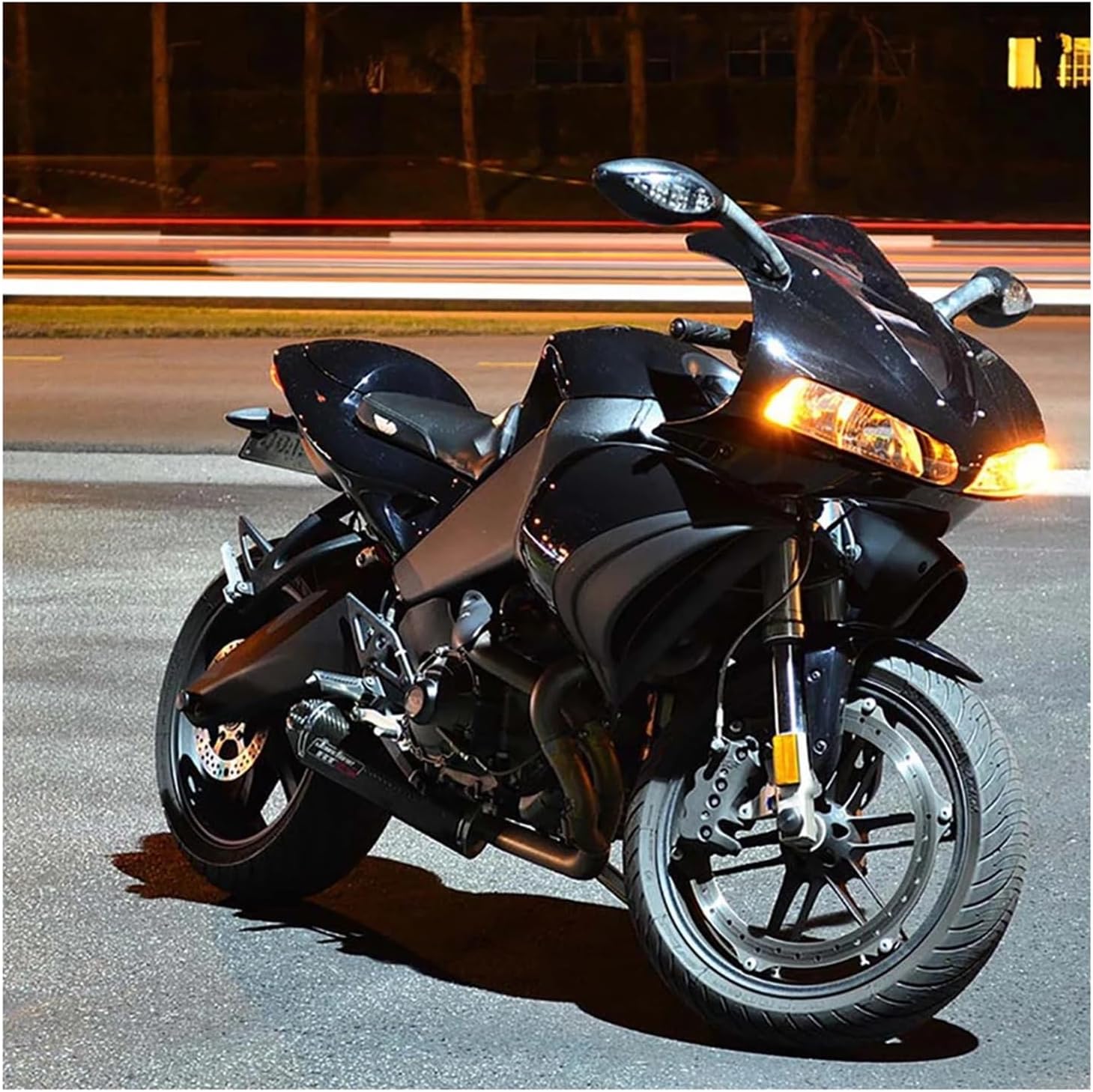 License Number Plate Frame Holder Bracket with Light Rear Tail Tidy Fender Compatible with Buell 1125 R 1125 CR 2008-2011