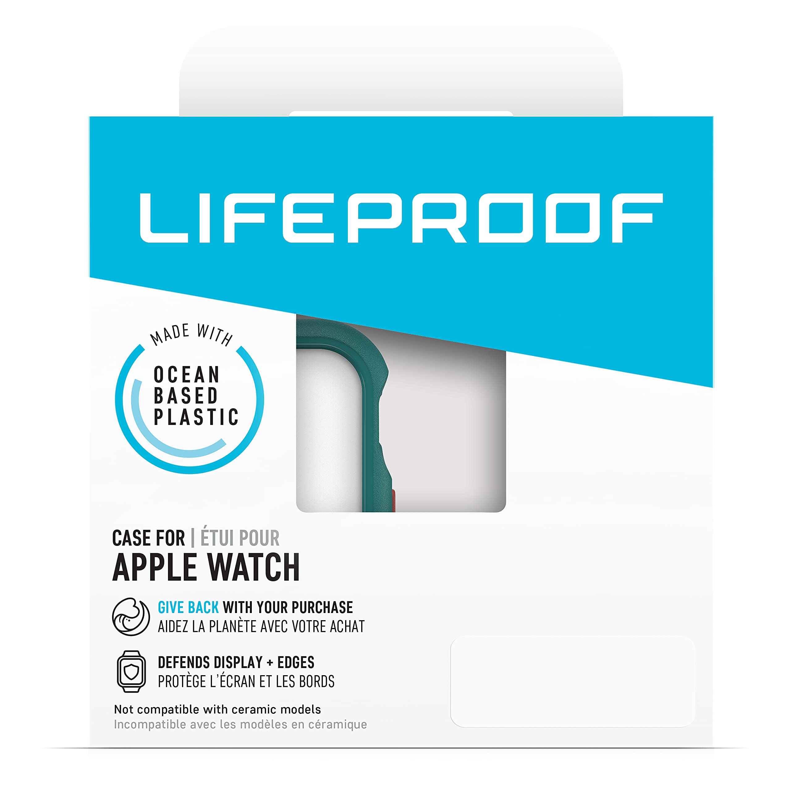 LifeProof etui na zegarek Apple Watch Series SE 2. & 1. gen/6/5/4 44mm, Odporny na upadki, futerał ochronny do zegarka Apple Watch, chroni wyświetlacz i krawędzie, Teal