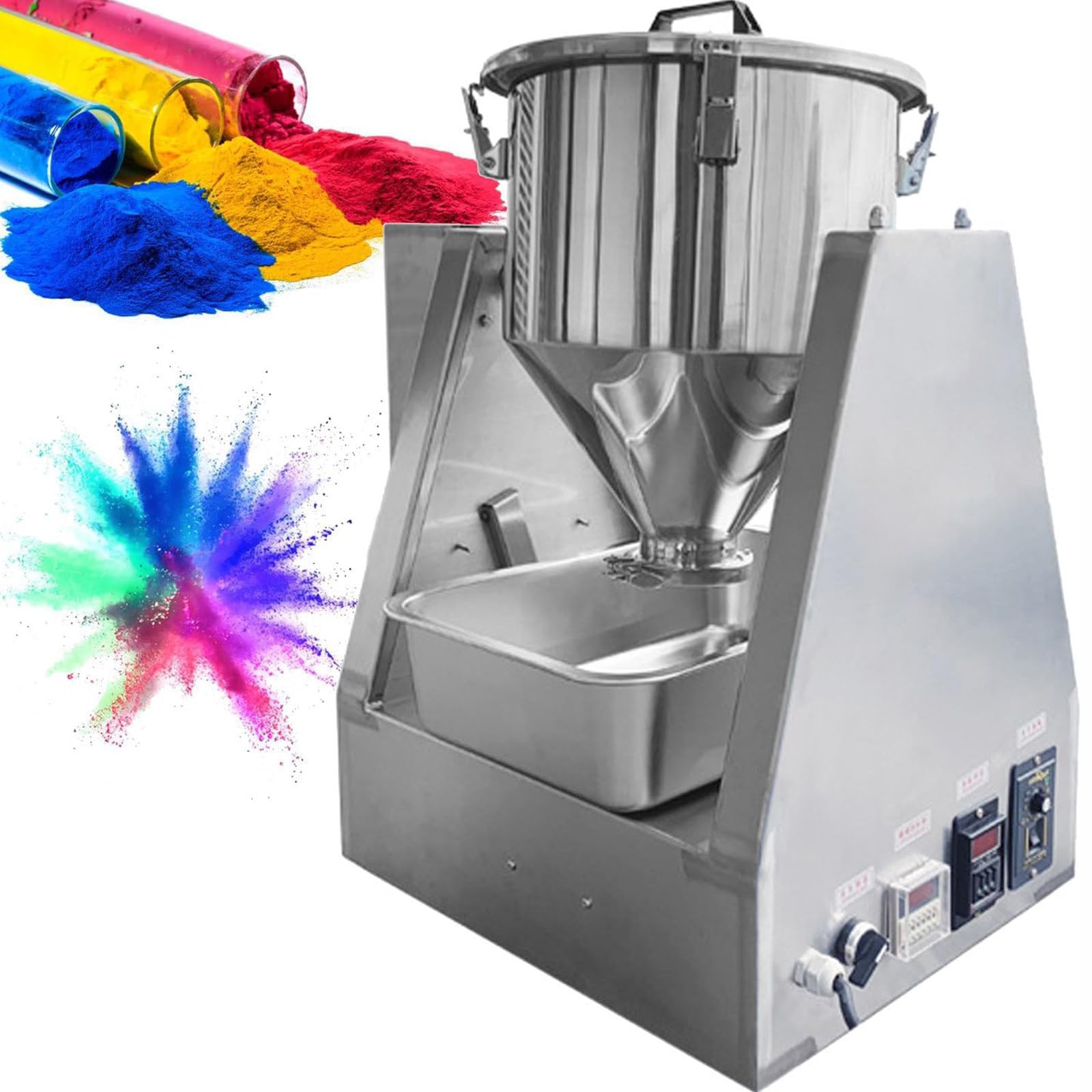 Miscelatore a polvere secca, miscelatore elettrico in acciaio inossidabile per laboratori, istituti di ricerca e impianti di trasformazione alimentare, capacità 5L