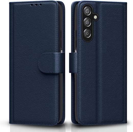 Pikkme Flip Cover Leather Finish | Inside TPU with Card Pockets | Wallet Stand and Shock Proof | Complete Protection Flip Case for Samsung Galaxy...