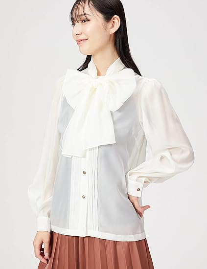 Amazon | [ダブルスタンダードクロージング] Sov.リボンタイブラウス