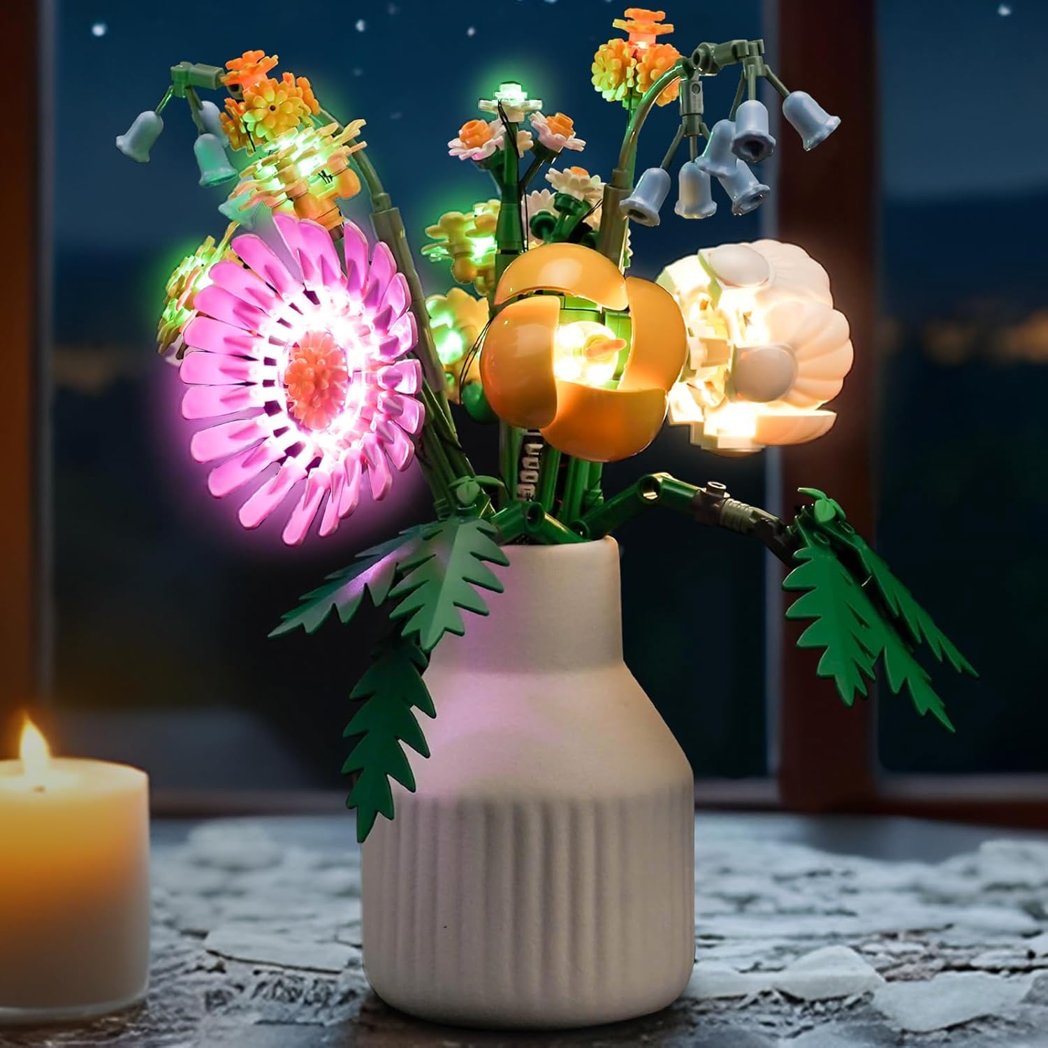 LED Lighting Compatible with Lego Sunny Bouquet Flower 10347，Light Kit Compatible with Lego 10347, NOT Included The Model Set - JUST Lights
