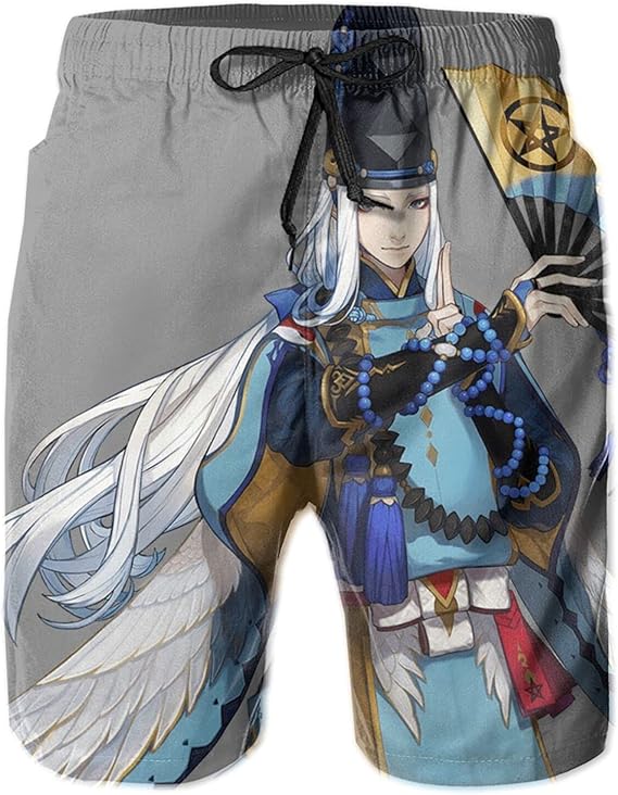 Amazon Co Jp 陰陽師 1 ファッション メンズ ショーツ 水着 サーフパンツ 街着 ビーチ 海パン スイムパンツ 3ｄプリント 通気速乾 ドライサマーサーフビーチボードショーツ 水陸両用 ファッション